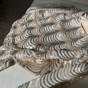 Crystal Doll Gold Sequin Dress